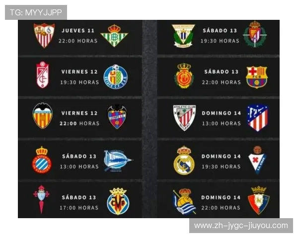 西甲赛程总表完整版：全年每轮对阵安排